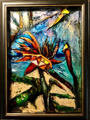 Strelitzia fiore isola - fiore,