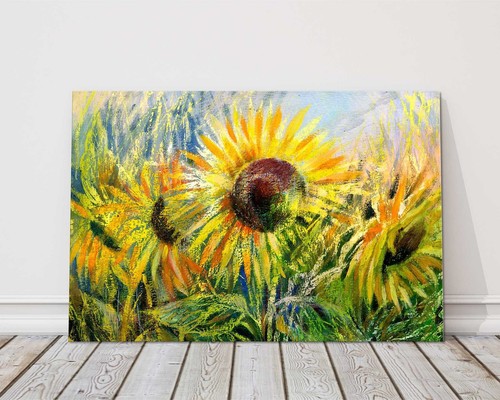 Quadro girasoli stampato e - quadro,