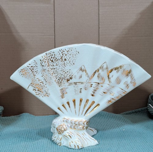 Vaso ventaglio ceramica elnova - ceramica,