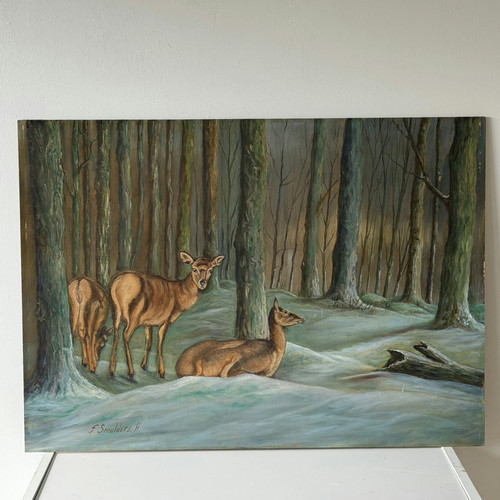 Quadro olio animali