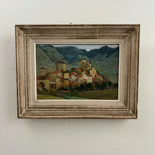 Paesaggio dettagliato dipinto