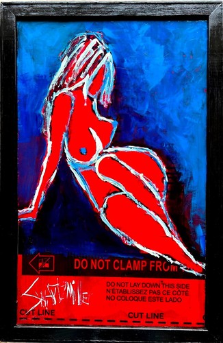 Quadro riciclato donna - quadro,