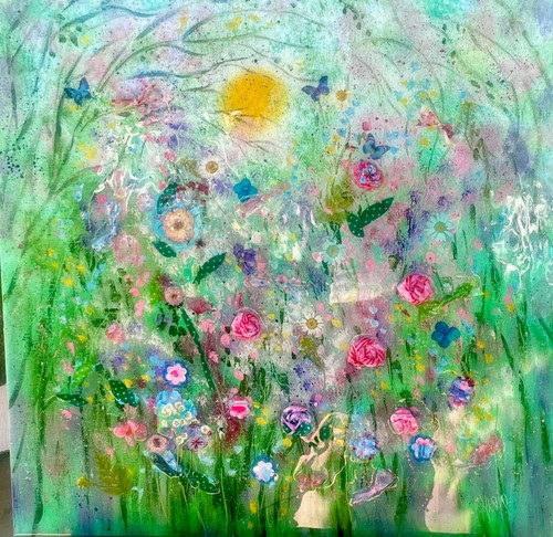 Quadro acrilico originale sole