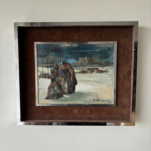 Dipinto olio figurativo