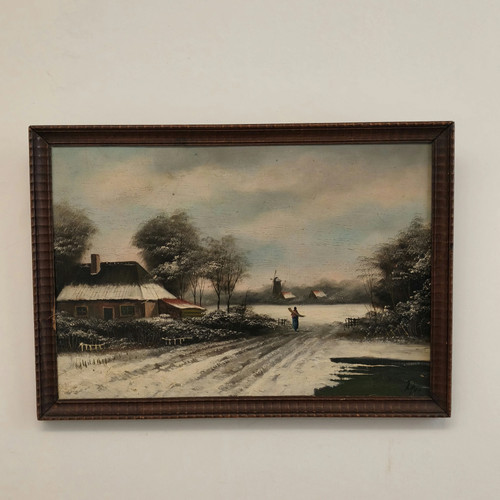 Dipinto olio paesaggio