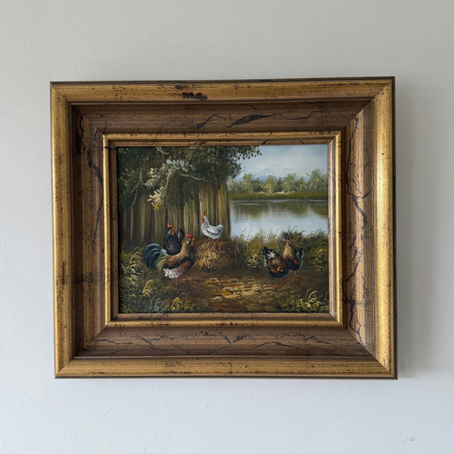 Quadro olio fattoria