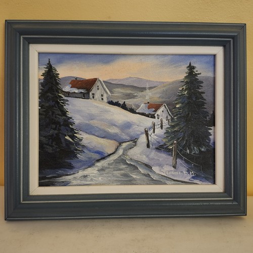 Quadro paesaggio neve piccolo