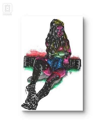 Arte gotica donna - belle, arti