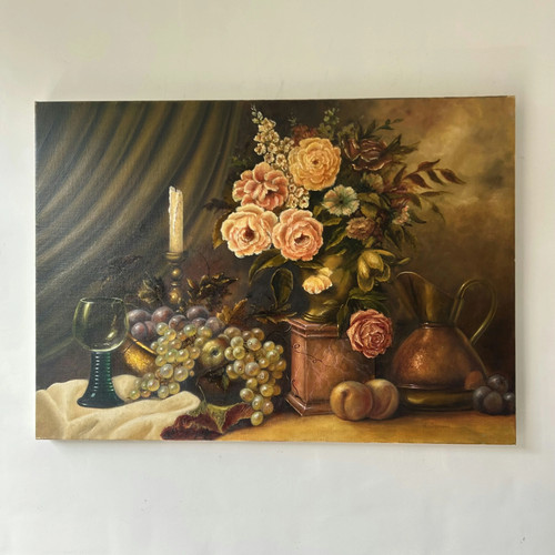 Quadro olio natura morta