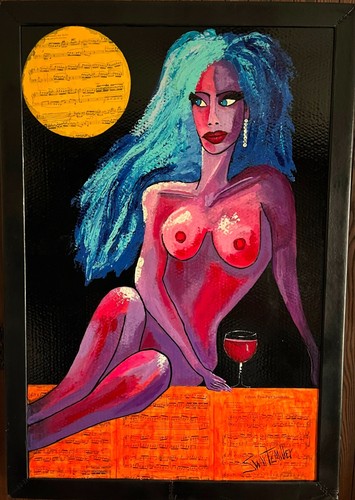 Grande quadro nudo colorato - grande,