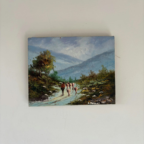 Dipinto olio paesaggio
