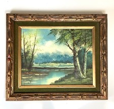 Dipinto paesaggio dettagliato