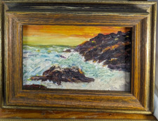 Paesaggio marino tramonto